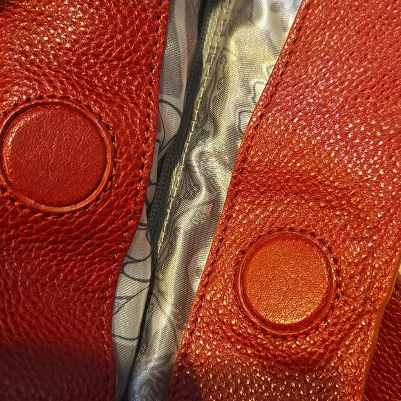 Brighton Andie Deep Burgundy Studded Pebbled Leather Shoulder Bag - Picture 9 of 16